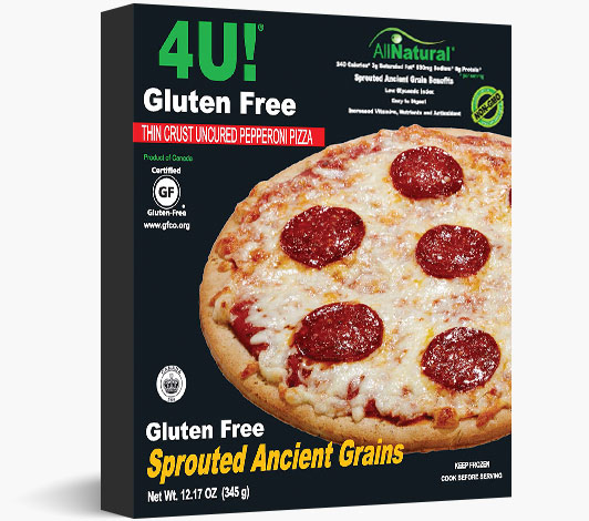 Thin Crust Gluten Free Sprouted Ancient Grains Pepperoni Pizza